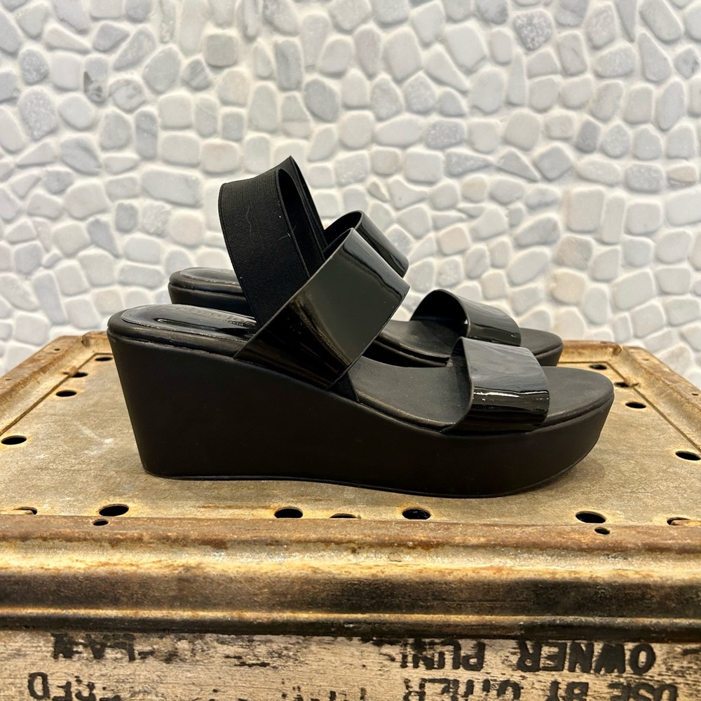 Black Platform Sandals By Charles David